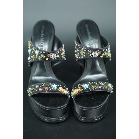 Alexander McQueen 145MM Comet Crystal Embellished Platform Sandals SZ 39 $1595 - Picture 6 of 12
